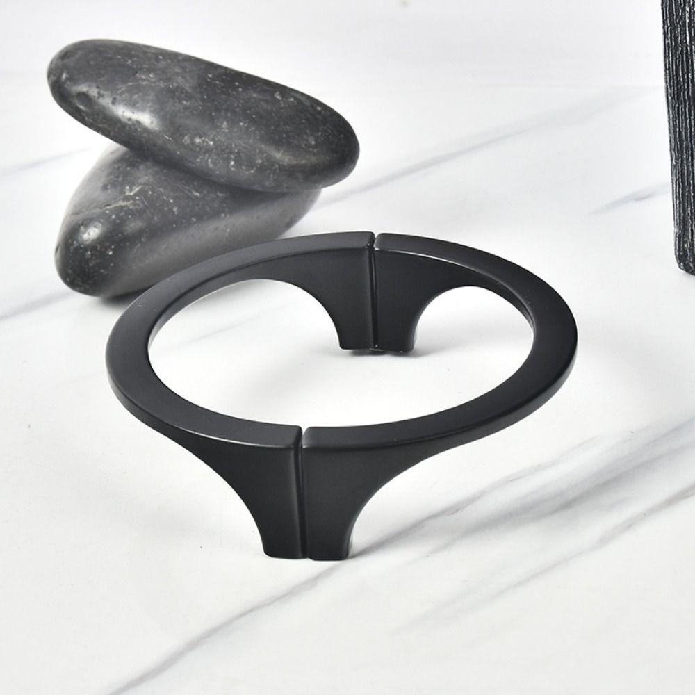Golden Black Furniture Door Handle Semi-circular Wine Cabinet Handle Shoe Box Handle  Dresser
