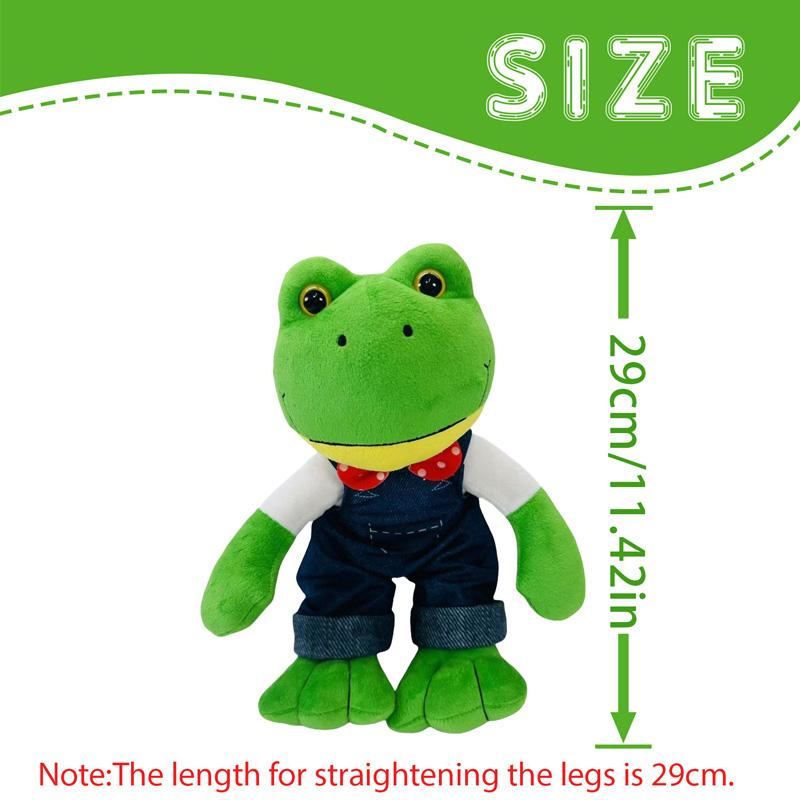 

29cm Exquisite Frog Plush Toys Cute Frog Girl Funny Festival Gifts Decorative Ornaments Companion Doll Gifts For Children Friend 29cm