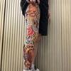 1pc Japanese Style Tattoo Socks Breathable Full Leg Socking Bodhidharma Men Sun-proof Socks  Riding