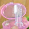 1Pcs Baby Kids Finger Soft Silicone Gum Teeth Clear Deciduous Infant Toothbrush Cleaning Massage Baby Finger Toothbrush With Box