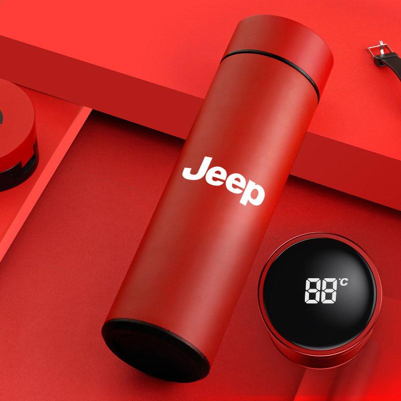 

Для автомобіля Jeep Розумна чашка-термос з дисплеєм температури, ізольована пляшка Для Jeep Grand Cherokee wk2 Wrangler JK Ремінець Gladiator