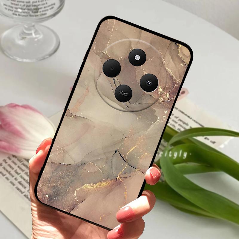 For Redmi 14R 5G Case 14 R Shockproof Silicone TPU Balck Matte Phone Cover For Xiaomi Poco C75 4G C 75 Protective Bumper Fundas