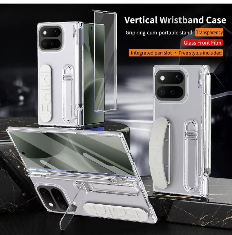 S Pen Hinge Protection For Google Pixel 11 Pro Fold 10 Pro Fold 9 Pro Fold Case Screen Protector & Wristband Invisible Bracket