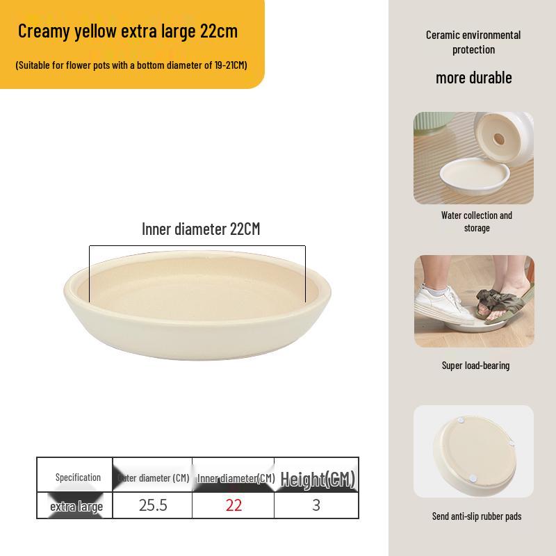 Große Keramik-Auffangschale für Sukkulenten und Bonsai