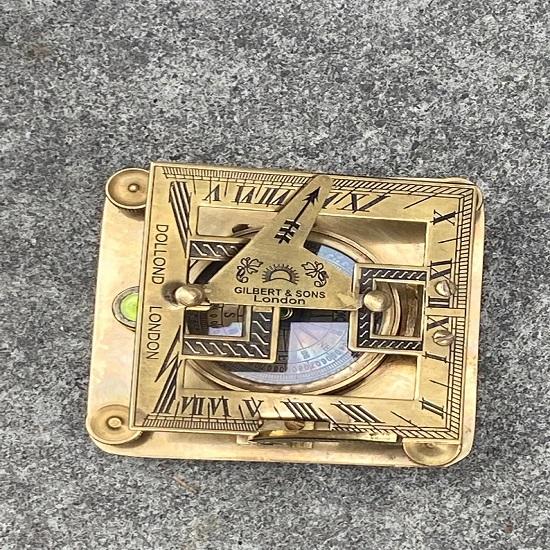 Brass Sundial Compass7.62 cm Nautical Maritime   Sun Dial Gift From United Kingdom Based Seller