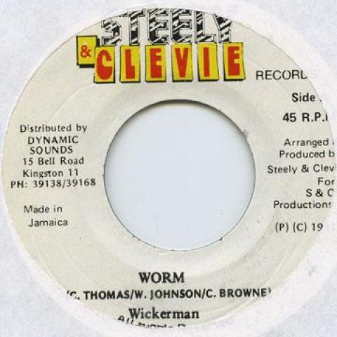 

7inch Record WICKER MAN - Worm Steely & Clevie 1991 Jamaica Reggae, Ska & Dub