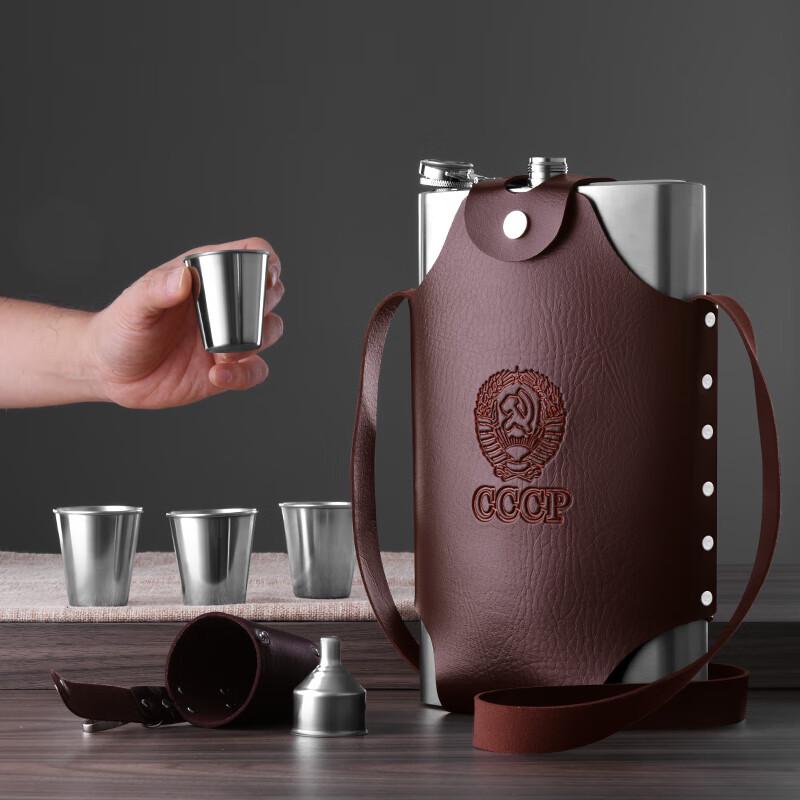 CLITON 304 Stainless Steel Portable Hip Flask