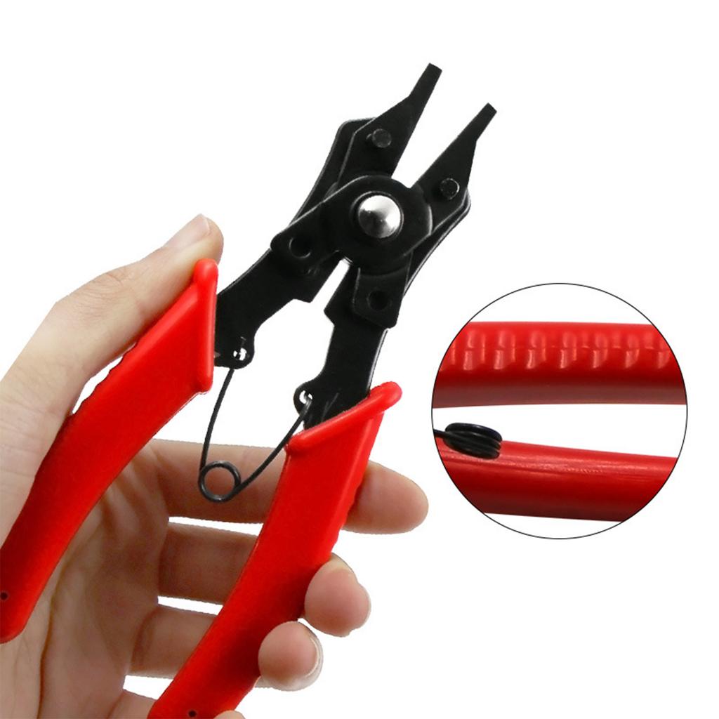 4 In 1 Snap Rings Pliers Plier Set Combination Retaining Clip Jewelry Circlip Pliers Internal External Rings Remover