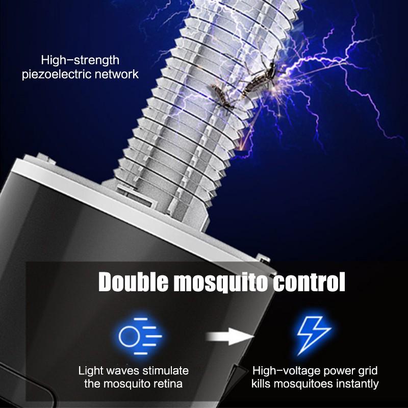 2000/4000mAh USB oppladbar anti-mygglampe Elektrisk sjokk Mute Insektmordere LED insektmiddel Pest Repeller Camping Light