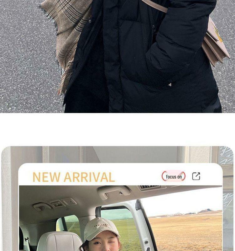 Women's 2025 Winter Long Fashion Over-the-Knee Down Cotton Coat – Thickened and Warm Outerwear Jacket