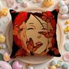 P-Paprika Cushion Cover Natural Linen Organic Fabric Double-Sided Printing Sofa Home Decor Gift Pillow Cover
