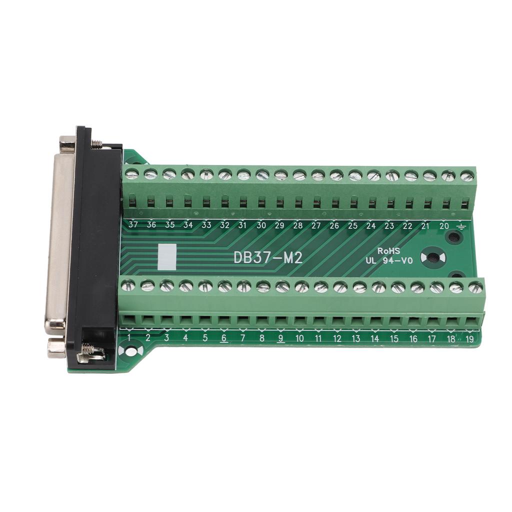 DB37 Breakout Connector Terminal Board Straight PCB Insulated Anti Interference AC300VDB37‑M2 Female