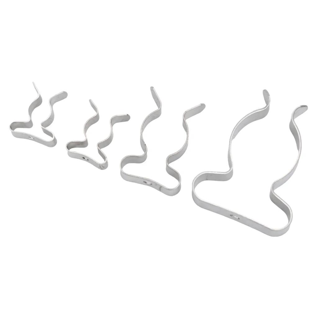 Useful Spring Terry Clip Assorted Tool 10mm/12mm/19mm/25mm 48 Pieces Accessories For Heavy Duty Storage For Shed Garage