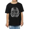 STAR WARS Girls Stormtrooper Scribble Helmet Cotton T-Shirt