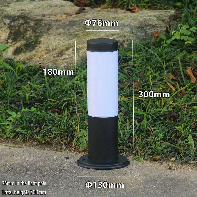 Stainless Steel LED Garden Lights - Waterproof Outdoor Cylindrical Ground Lights for Villas and Courtyards.