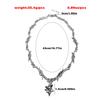 Ins Creative Thorns Iron Thorns Flame Collarbone Chain Necklace, New Hip Hop Sweater Necklace