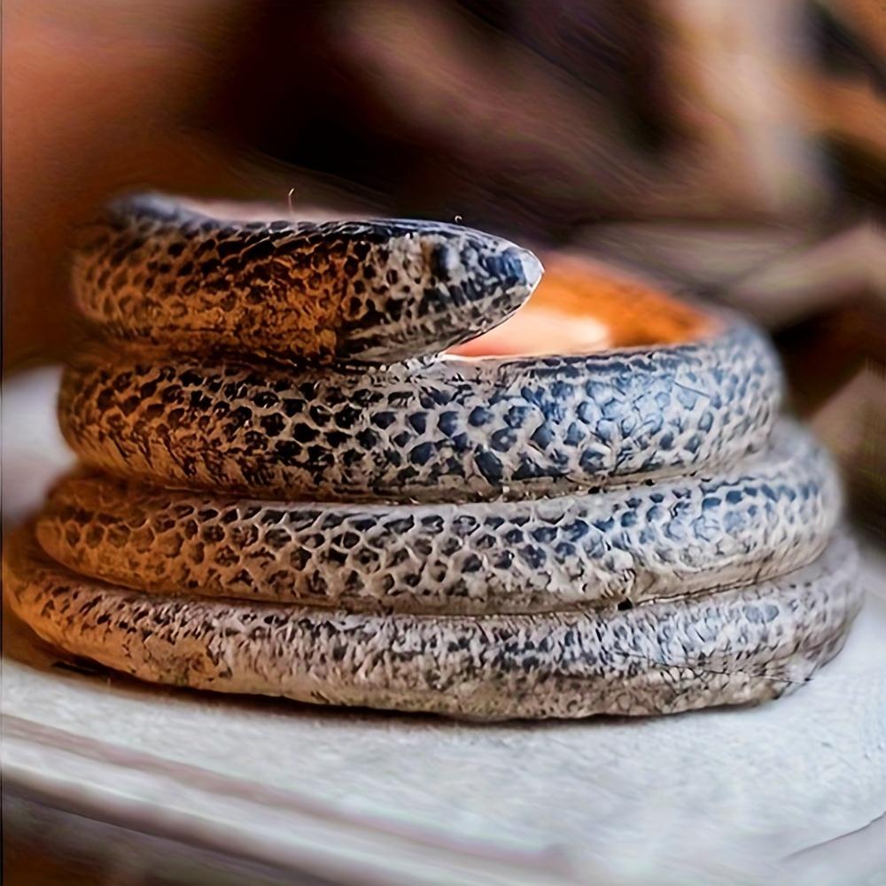 1pc Snake Candlestick Silicone Mold, Animal Eyes Snake Aromatherapy Candlestick Silicone Mold Diy Handmade Resin Glue Gypsum