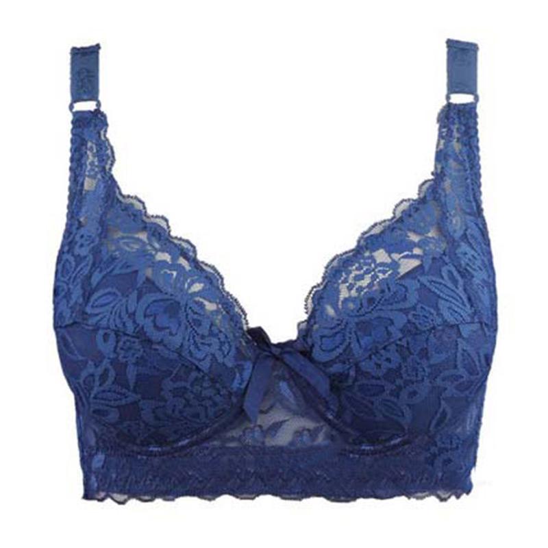 Women Underwear Small Bra Plus Size Undewire Adjustable Lace Women's Bra Breast Cover B C D Large Size Lace Bras