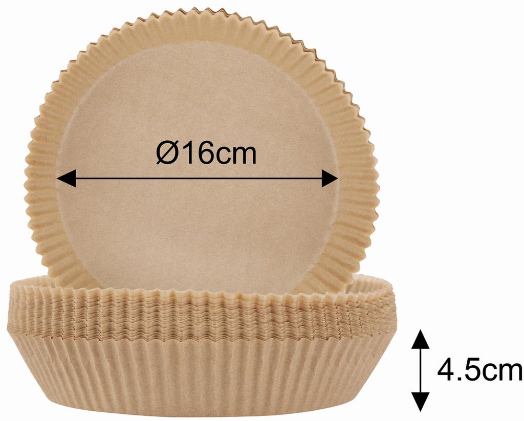 Wkłady papierowe do frytownicy 16cm 100 sztuk KLAUSBERG KB-7779