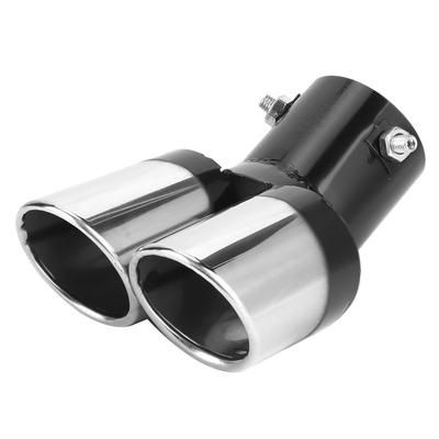 63mm   2.5in Stainless Steel Car Dual Exhaust Tip Tail Pipe Car Accessory