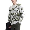Fila X Rousseau Heritage Series Fashion Casual Comfortable All-Over Print Pullover Knit Sweater Men Sweater White Green F11M448402F-ZA