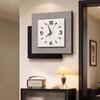 Medieval Style Creative Living Room Clock New Retro TV Background Wall Wall Clock Home Silent Clock Wall Hanging