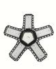 1pc garage lamp ceiling lighting, deformable shop lamp, adjustable panel, used in garage, workshop, attic and basement.