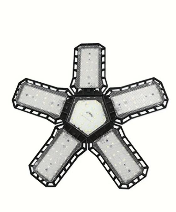 1pc garage lamp ceiling lighting, deformable shop lamp, adjustable panel, used in garage, workshop, attic and basement.