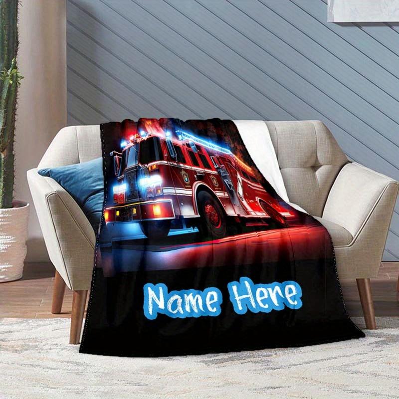 Firefighter Customize Your Name Blanket Warm Comfortable And Soft Blankets Are Suitable For Home Lunch Break Blanket Office Sofa Sofa Gift To