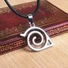 Unisex metall Anime Naruto Logo anheng Halskjede Cosplay Hokage tilbehør