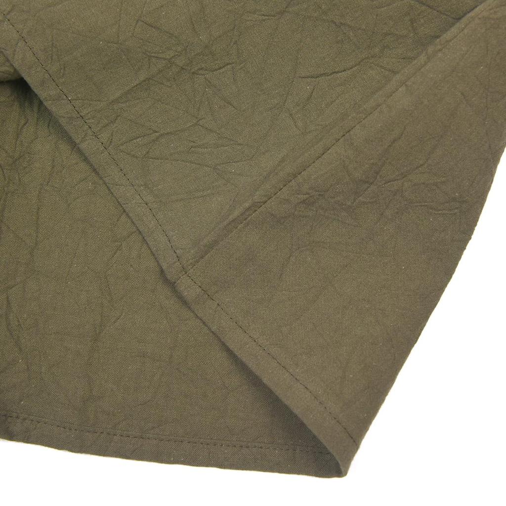 Seersucker Washer Pintuck [Kusuguru Japan] Apron, Apron, K103-13, Khaki, M-L