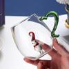Christmas Tree Coffee Glass Cup 300ml Cute Animals Water Tea Cup Wine Glass for Champagne Flutes High Borosilicate Milk Glass
