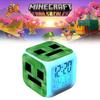 Colourful Minecraft Changing Alarm Clock With Lcd Screen Calendar For Home Use