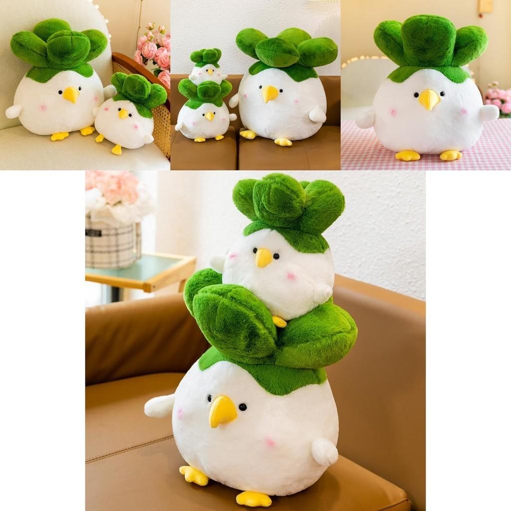 Adorable White Chicken Plush Toy Soft Pp Cotton Stuffed Animal Cartoon Pillow