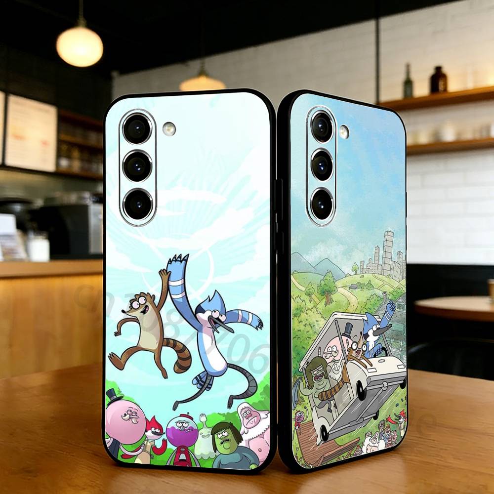 Regular Show Phone Case For Samsung S20,21,22,23,24,25,26 Ultra,Plus,Black Soft Cover