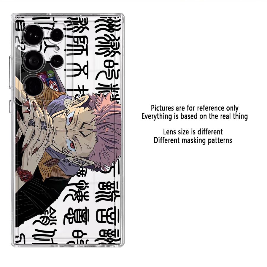 Phone Cover Case for Samsung Galaxy S26 S21 Note 20 Ultra 10 S24 S22 FE S25 Edge S20 Plus S23 Ultra J-Jujutsus K-Kaisens Anime