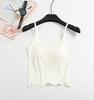 Modal Padded Crop Tank with Bra Cup & High Waist Shorts - Women's Summer Lingerie Set