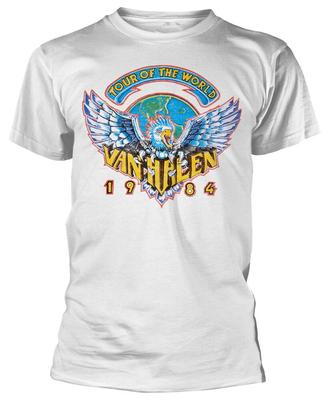Van Halen Tour Of The World 84 White Unisex T-Shirt