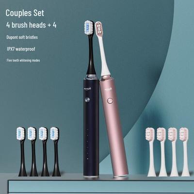 Coolker YS20 Sonic Electric Toothbrush Couple Set CN Plug (adapter Included)