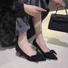BEIJIANI Women's Pointed Stiletto Heels with Bow - Spring/Autumn Style