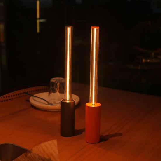 LED Night Lamp Soft Warm Glow Flicker Free Dimmable Rechargeable Cordless Battery Operated Light Bedside Lamp