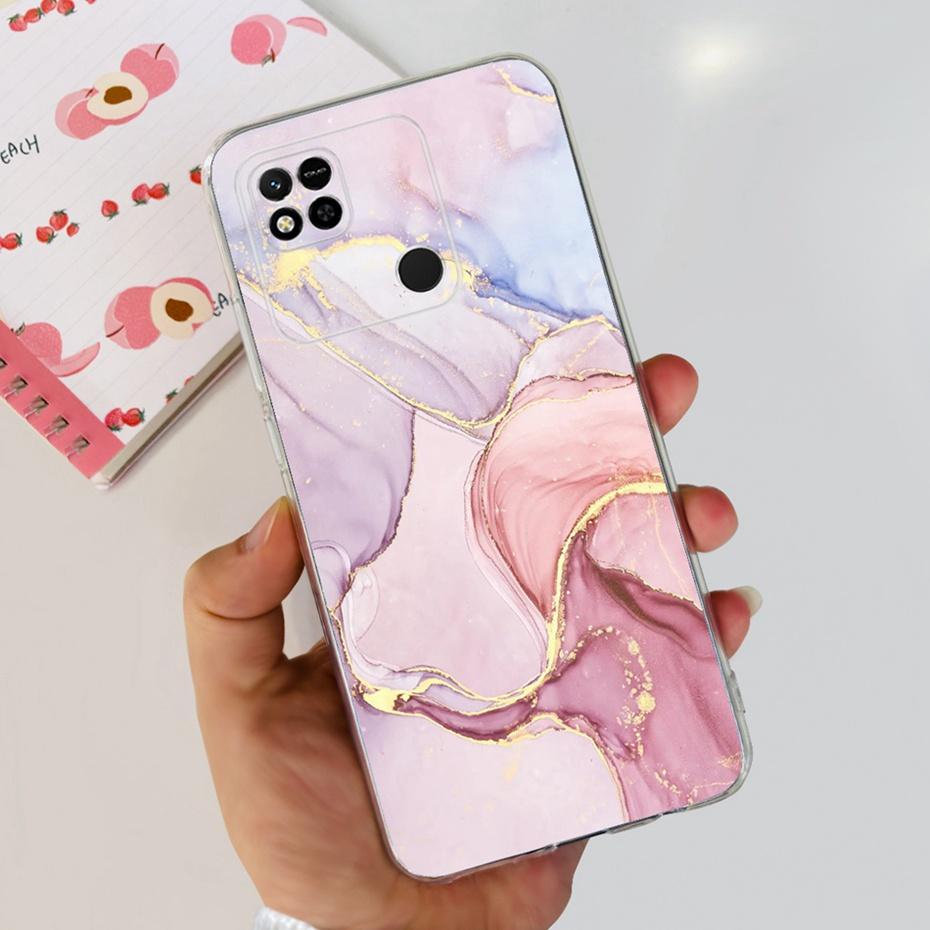 Case For Xiaomi Redmi 10A Cute Flower Cat Painted Phone Bumper For Redmi 10A 4G Redmi10A Soft Silicone TPU Back Cover