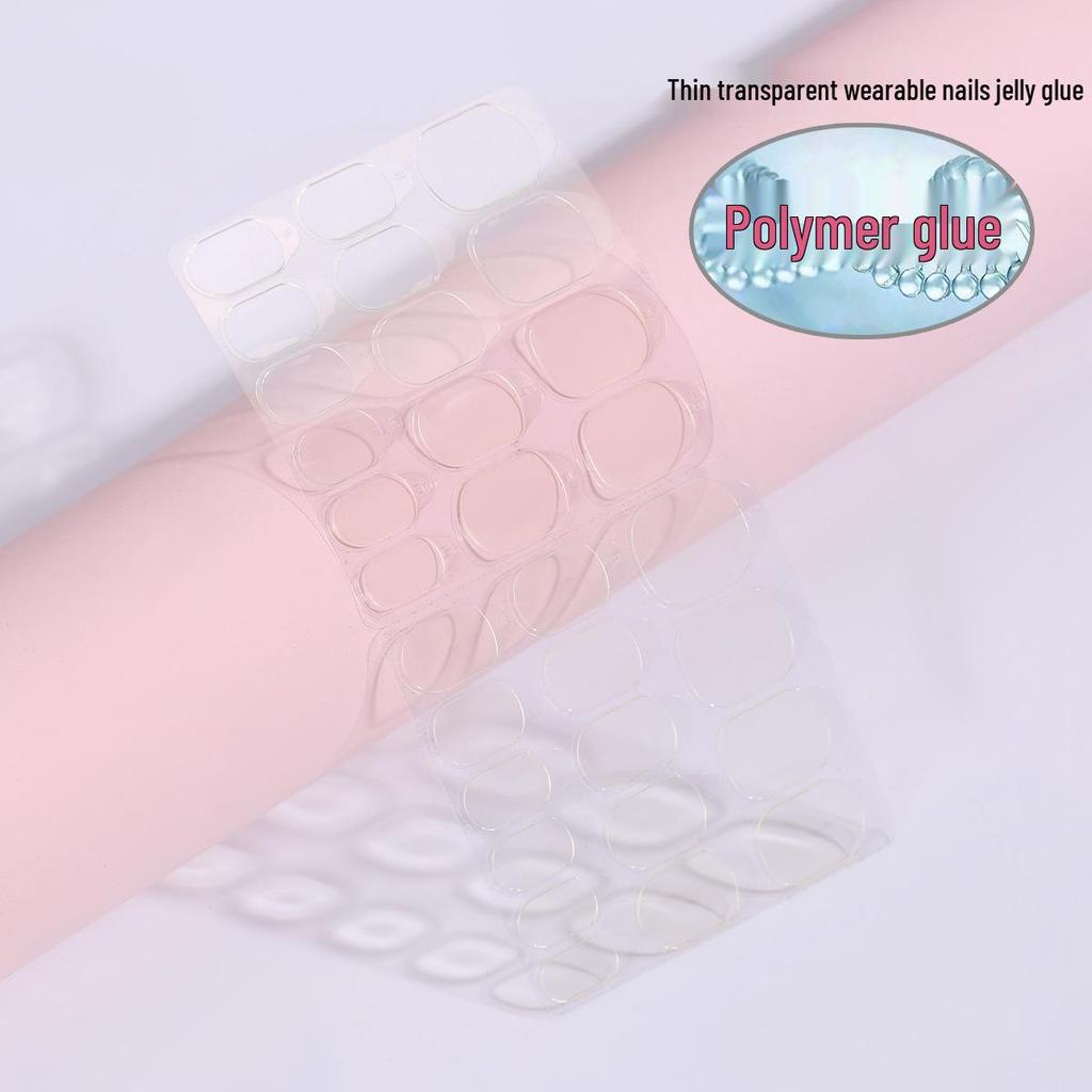 Enhanced Long-Lasting Waterproof Nail Adhesive - 30 Pieces, 15-Day Wear, Double-Sided Tape
