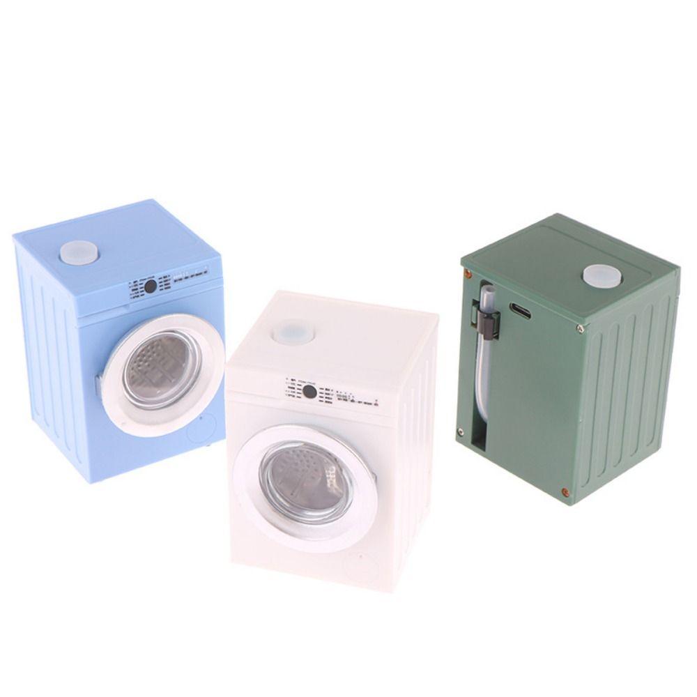 

Dollhouse Miniature 1/12 Washing Machine Miniatures Dollhouses Washing Machine Home Decoration білий