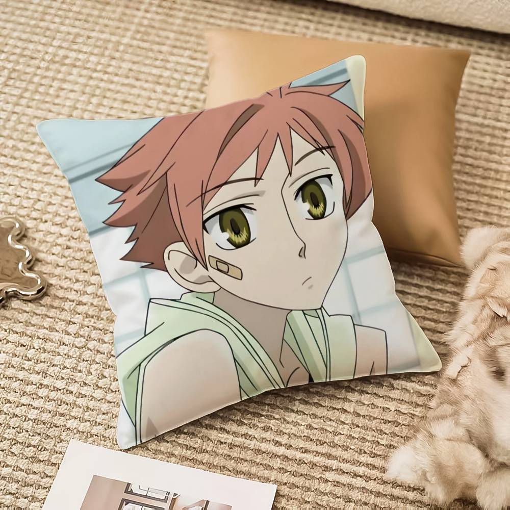 Ouran High School Host Club Pillow Case Sofa And Living Room Decorative Cushion Covers Dust-proof And Mite-proof Invisible Zippe