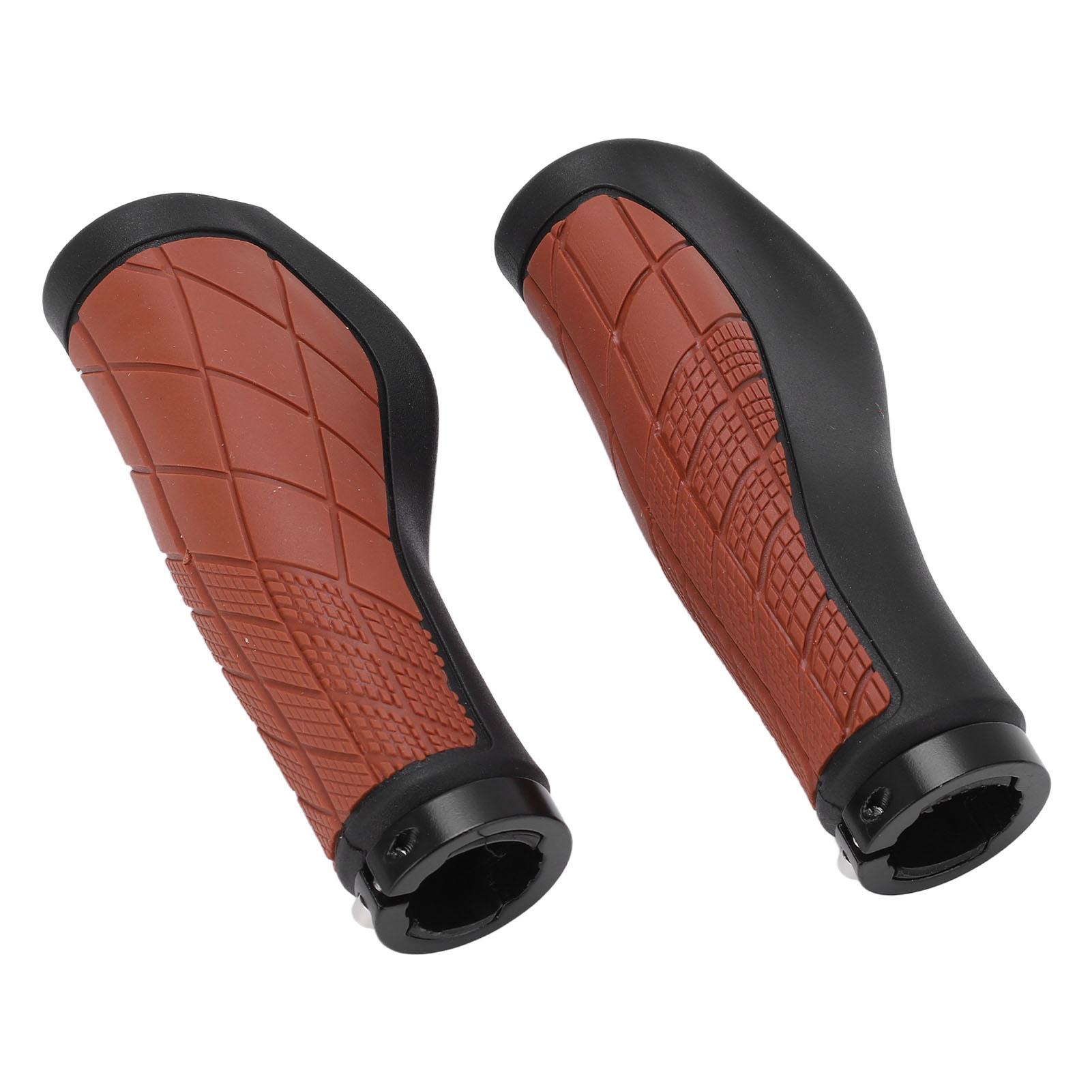 

Bike Handlebar Grips Rubber Bicycle Anti Slip Handle Protector Aluminium Alloy Lock On for Mountain Bike Folding Bike