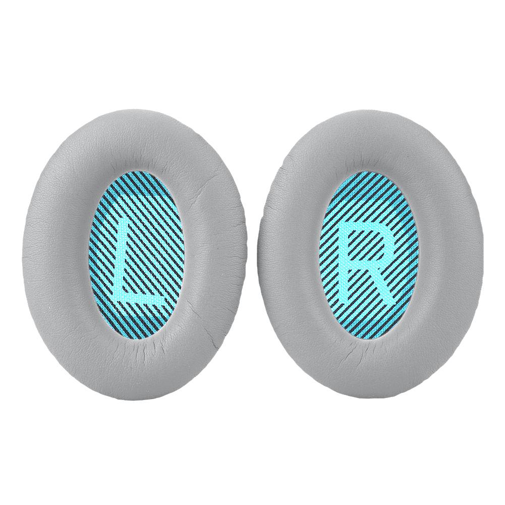 

Сменные амбушюры из протеиновой кожи и пены для наушников BOSE QC25/15/2 AE2, амбушюры, чехлы для наушников, запасная часть светло-серый