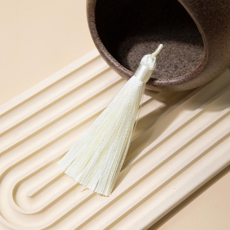 8Cm Pull Circle Fringed Ear Polyester Fringed Antique Hanging Ear Bookmark Sachet Jewelry Accessories Diy Small Pendant