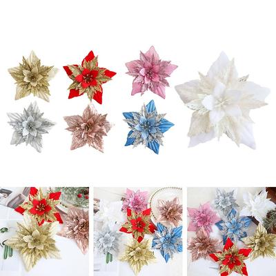 Hanging Ornaments Christmas Flower Artificial Flowers