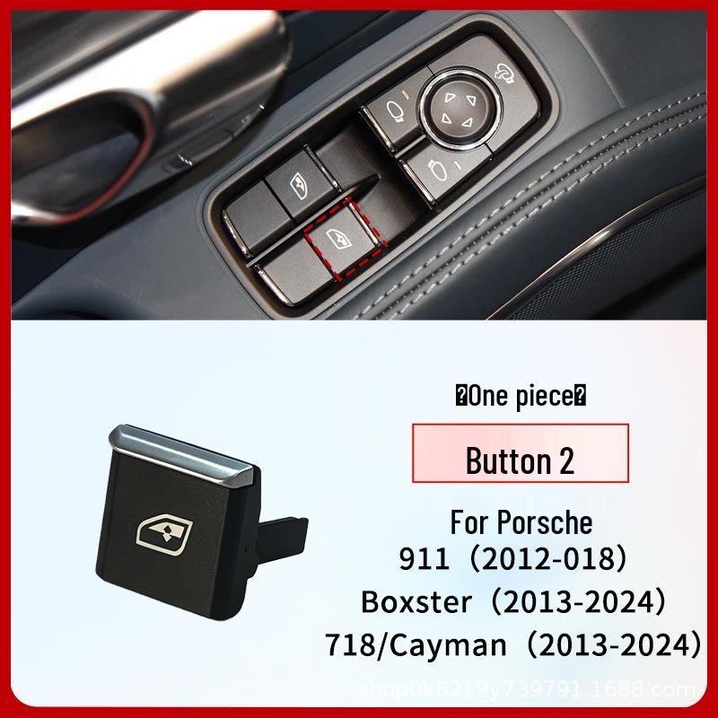 Compatible with Porsche 911 Coupe, 718 Cayman, and Boxster Window Glass Lifter Button